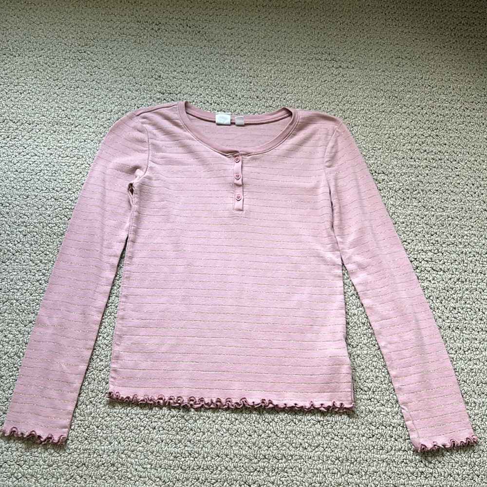Gap Kids Gold Striped Shirt